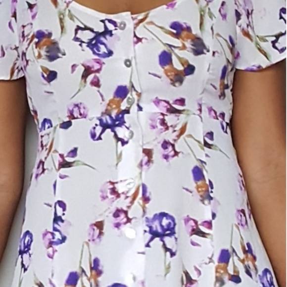 Forgiveness Floral Mini Dress Sz. M - Picture 7 of 8